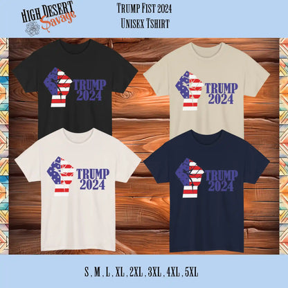 Trump 2024 American Flag Fist Graphic Unisex Tee