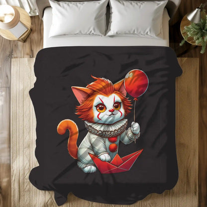 Kitty Wise Velveteen Blanket