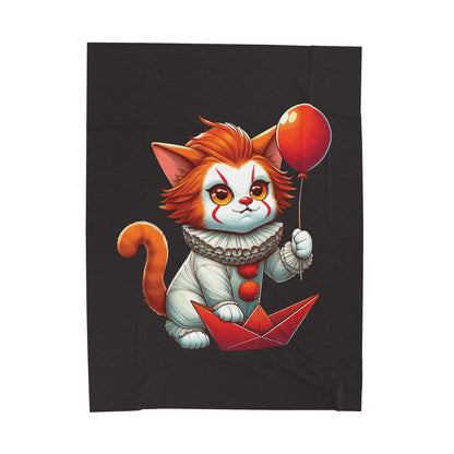 Kitty Wise Velveteen Blanket