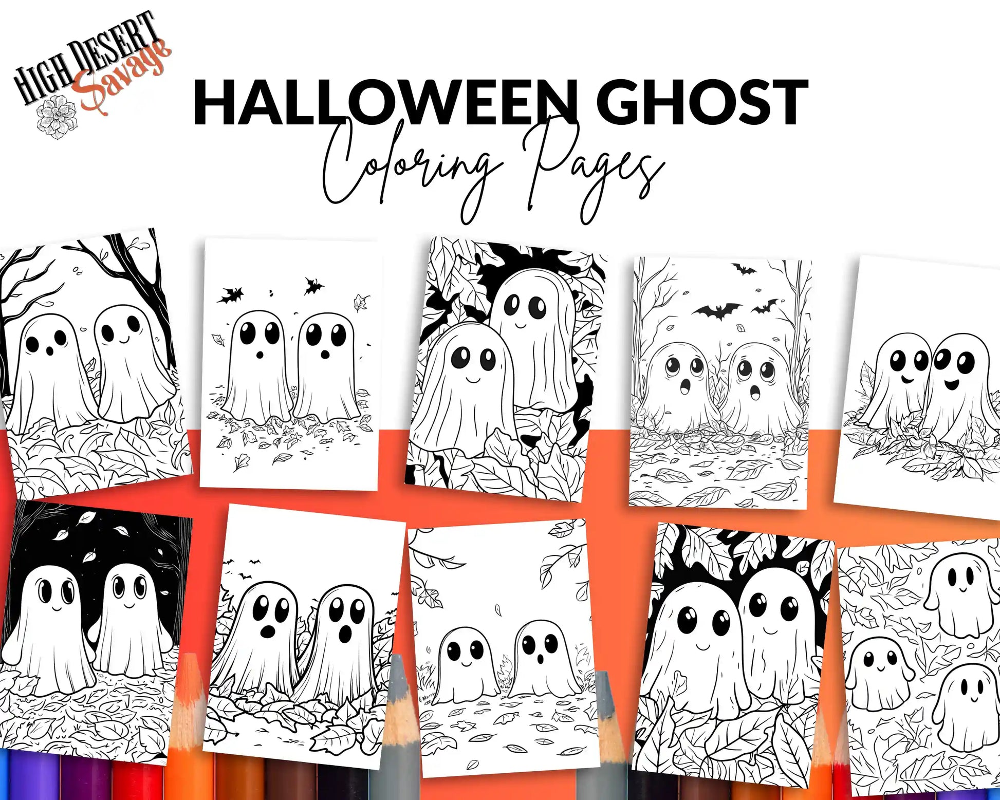 High Desert Savage Ghost Coloring Sheets Download - 10