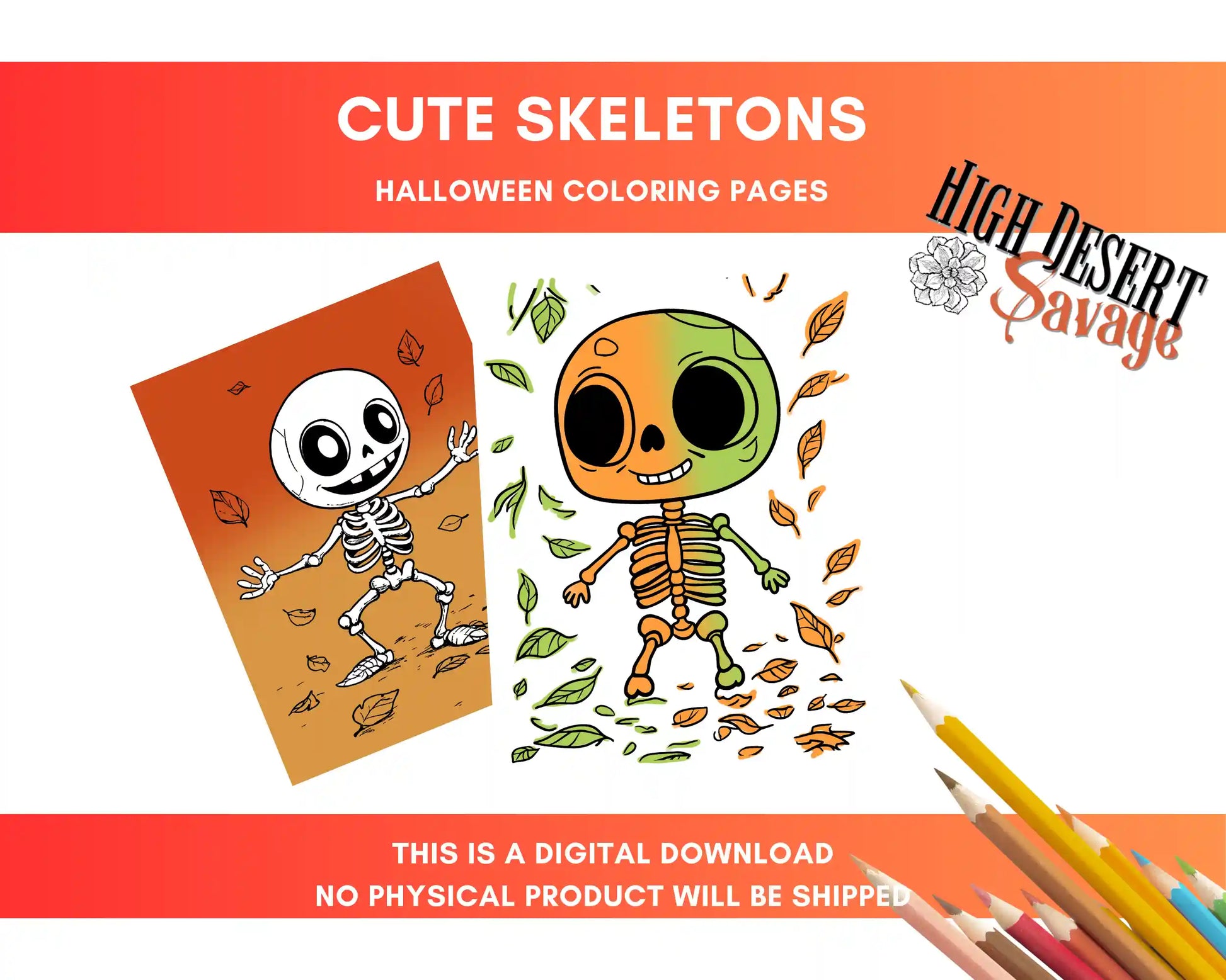 High Desert Savage Skeleton Coloring Sheets Download Images