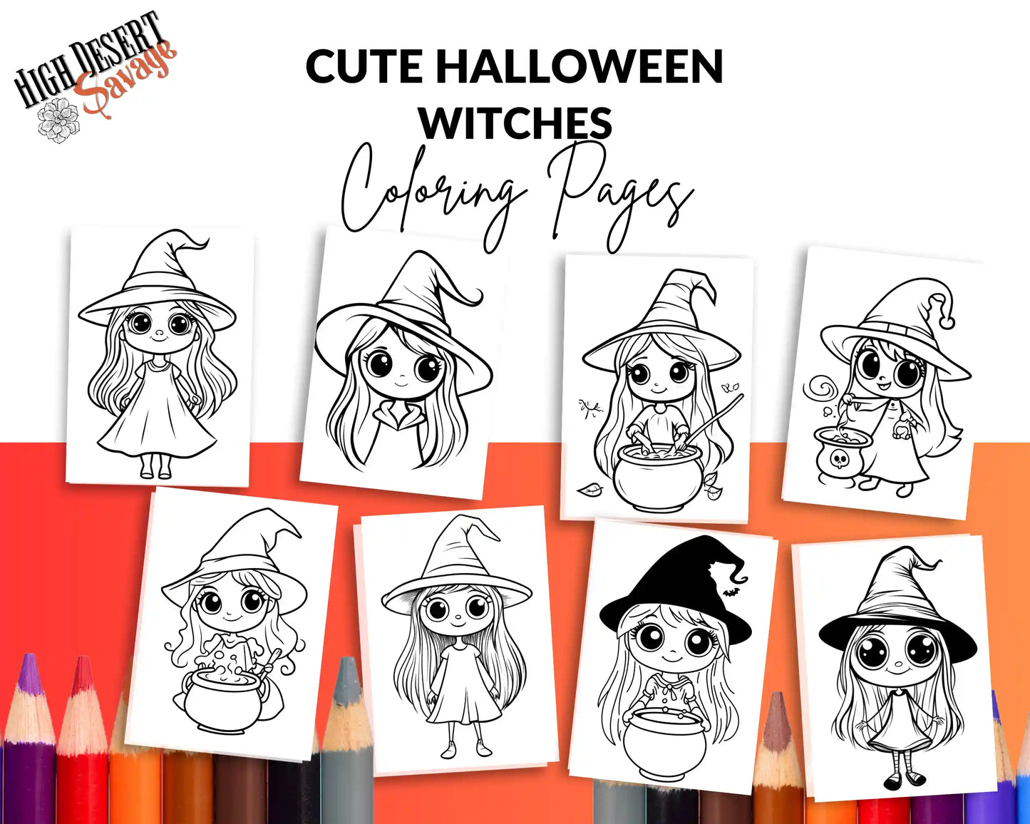 High Desert Savage Witches Coloring Sheets Download Images