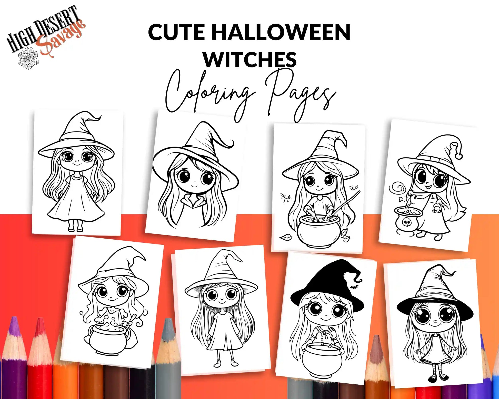 High Desert Savage Witches Coloring Sheets Download Images