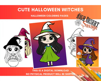 High Desert Savage Witches Coloring Sheets Download Images