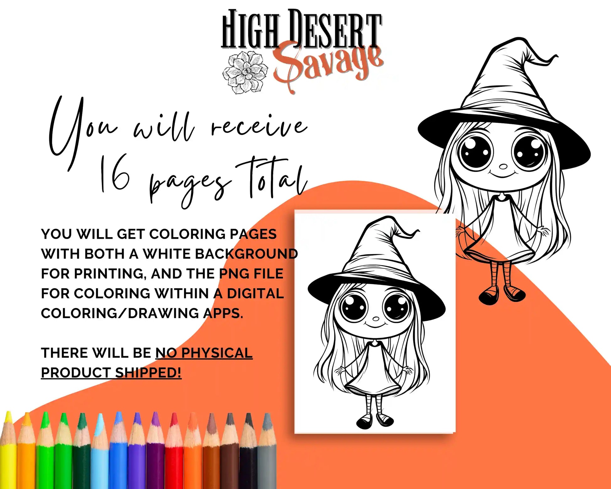 High Desert Savage Witches Coloring Sheets Download Images