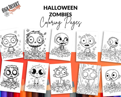 Halloween Zombie Coloring Pages Download