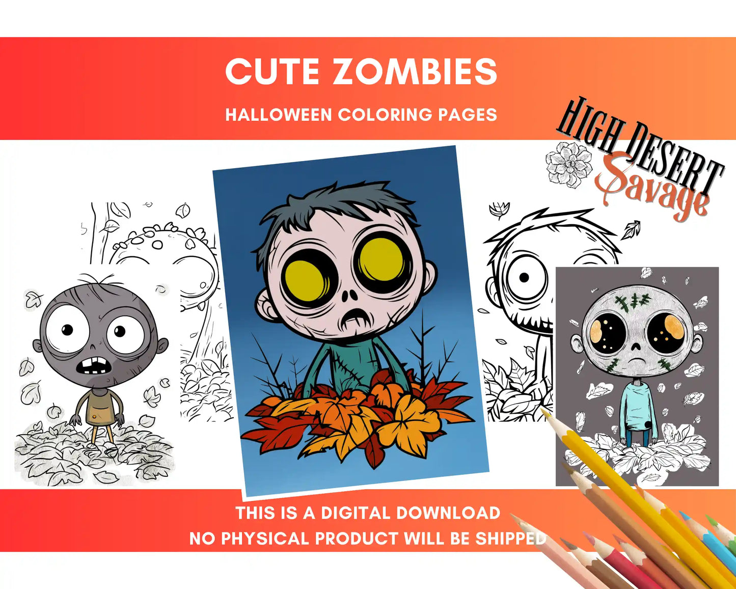 Halloween Zombie Coloring Pages Download