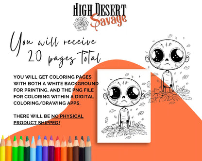 Halloween Zombie Coloring Pages Download